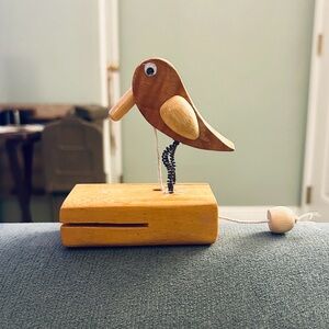 Wooden Bird Knocker Music Toy
